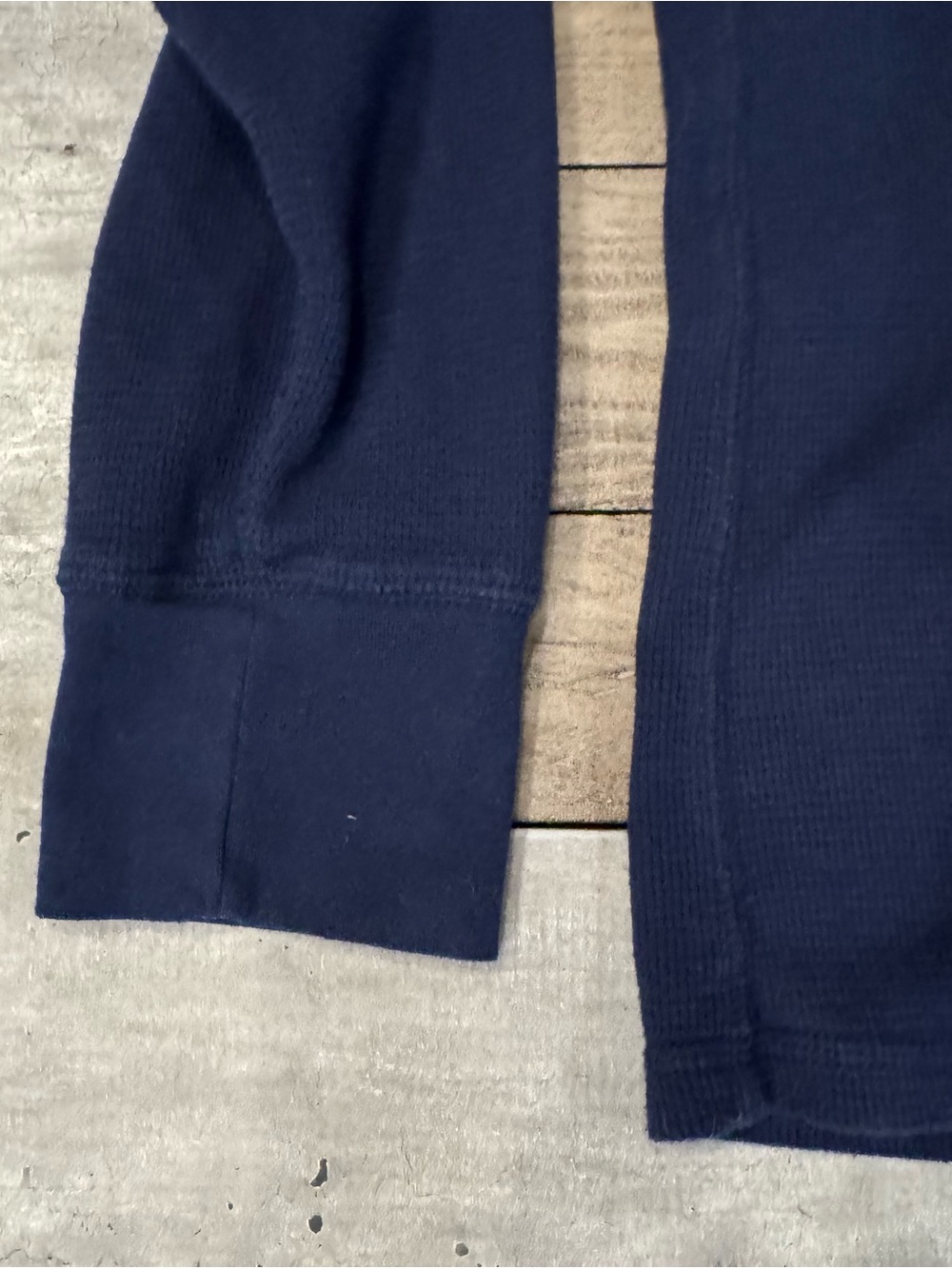 Polo Ralph Lauren Men’s XL Navy Thermal Waffle Knit Long Sleeve Shirt Pony Logo - Picture 15 of 16